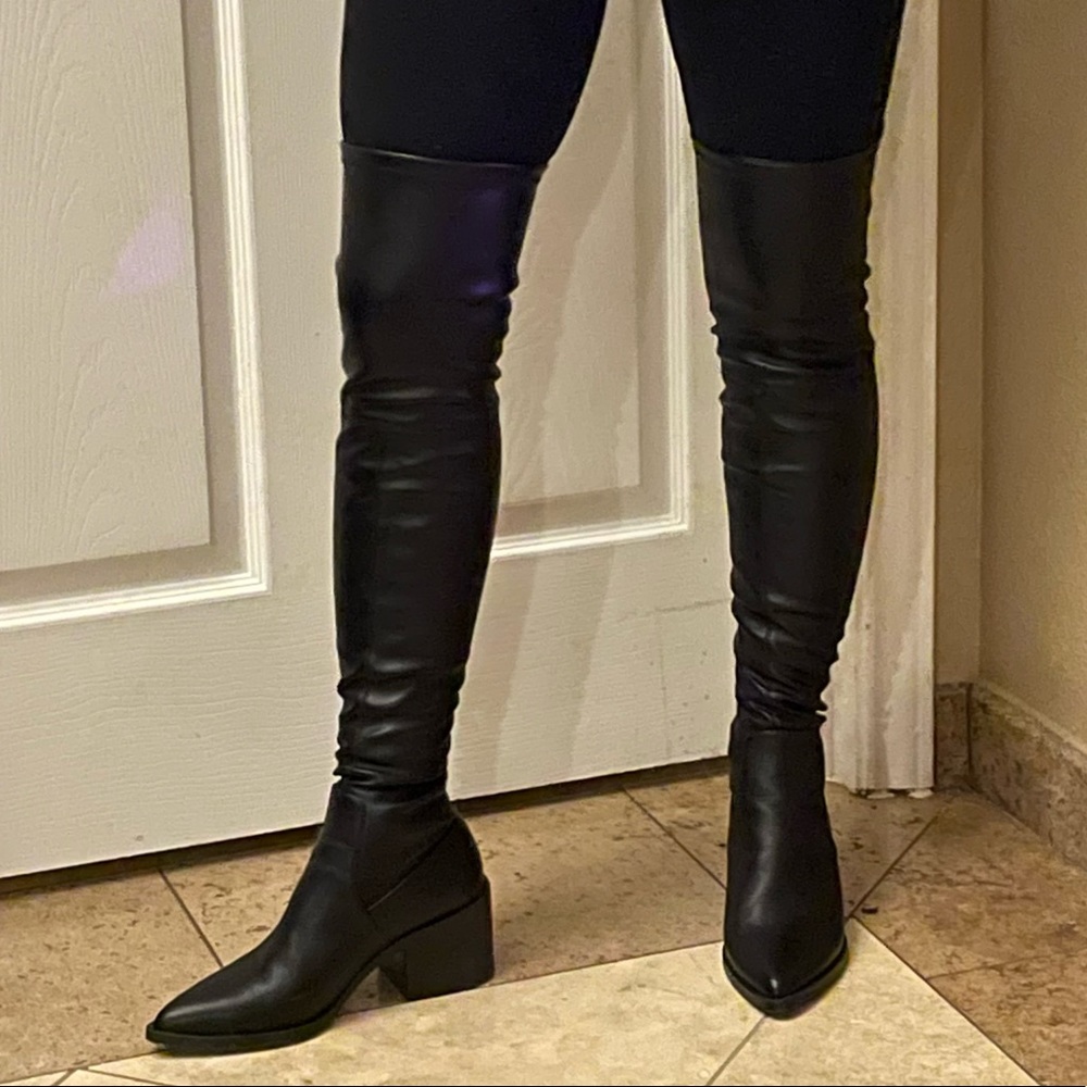 NIB Size 6.5 Steve Madden Tanzee Black over knee boot